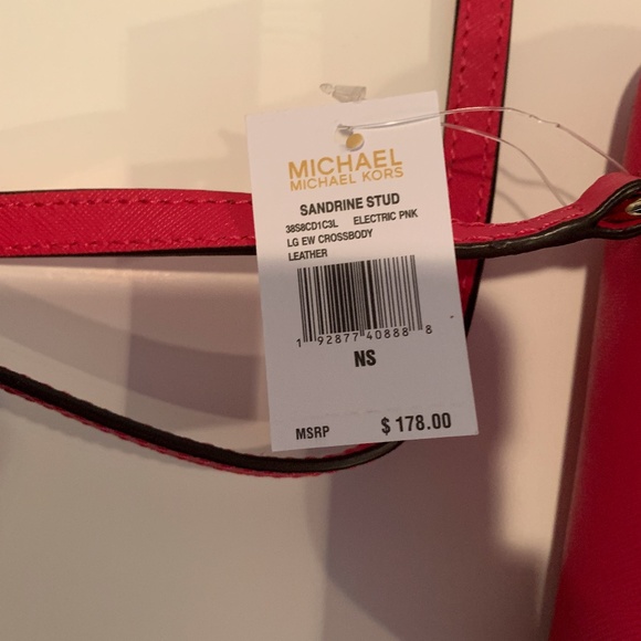 Micheal Kors Sandrine Studded Crossbody NWT - Picture 5 of 8
